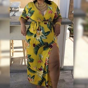 plus size tropical clothes